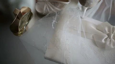 Female set on table Stock Footage 50802388