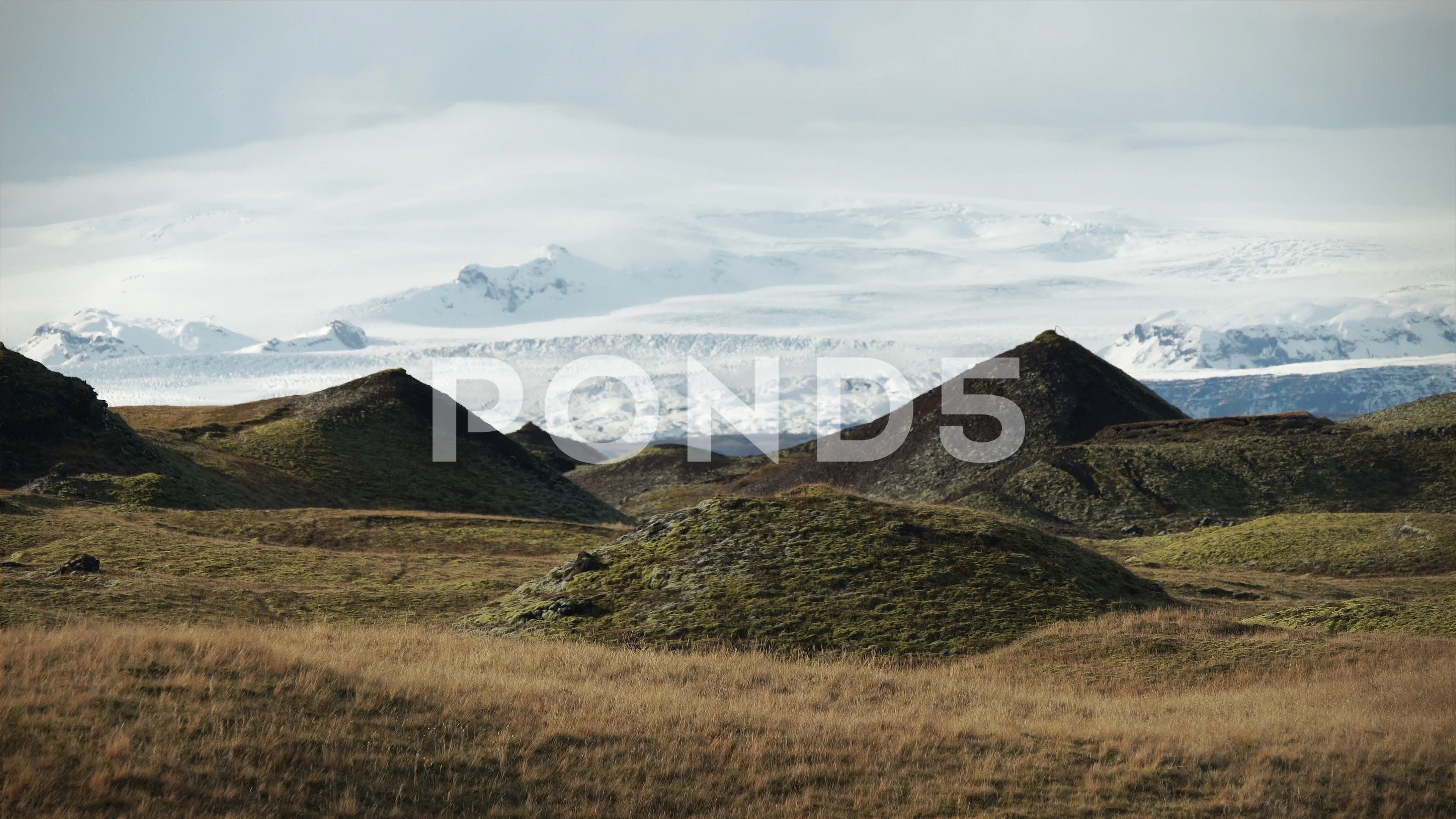 Female shapes in nature, breast shaped glacial hills, Vatnajokull Iceland