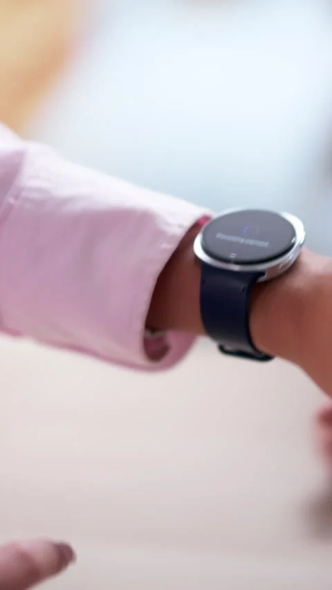 Female Shopper Using Smart Watch Wallet App To Pay Stock Footage 328400112