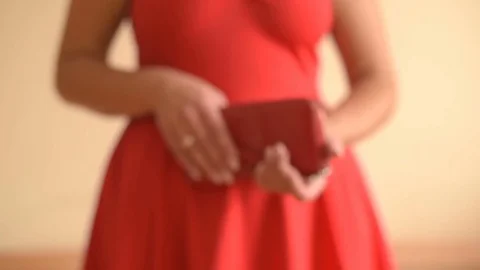 Female Showing Empty Wallet Stock Footage 77026489