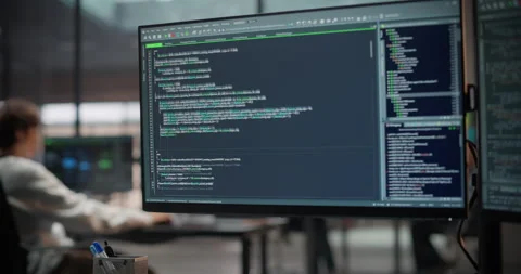 Female Software Developer Working in Office Stock Footage 321012249