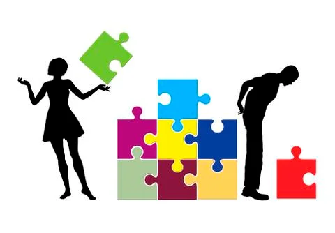 Female Solution Illustrazione stock