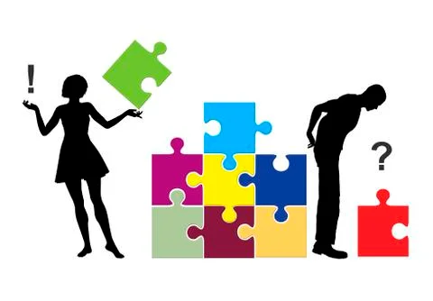 Female Solution Stock Illustration