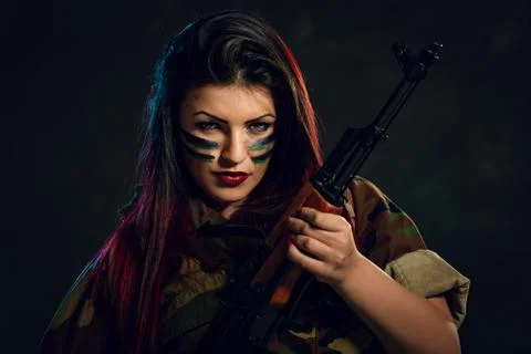 Female Special Forces Stock Photos