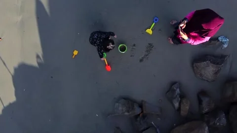 Female standing at the beach Stock Footage 172148201