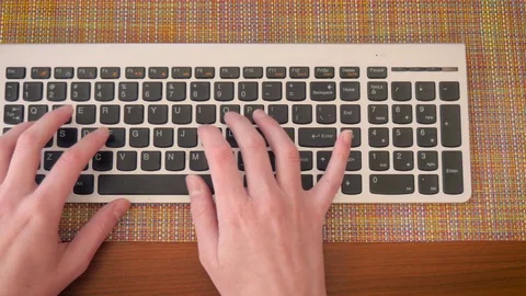 Female STEM Student Types on Computer Keyboard Stock Footage 80408527
