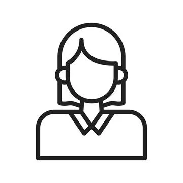 Female Student icon vector image. Suitable for mobile apps, web apps and print Stock Illustration