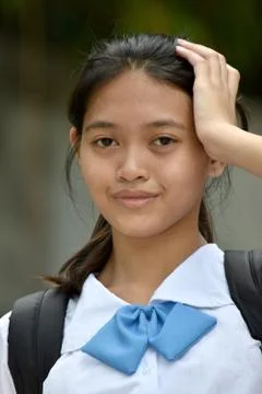 An A Female Student Memory Problems Foto stock