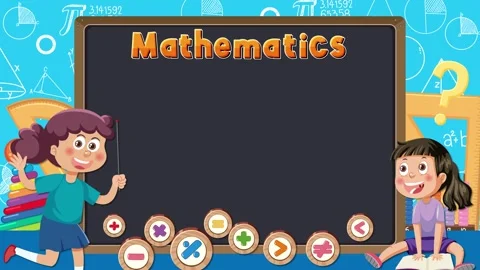 Female Students Teaching Math on Blackboard Stock Footage 250928990