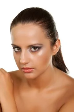 Female studio portrait Stock Photos