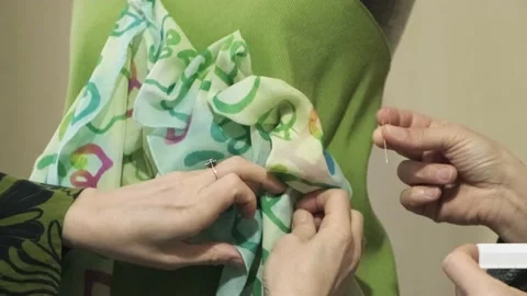 Female tailors working on a project Stock Footage 239462276