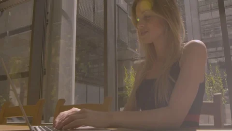 Female taking notes on her notebook Video stock 103201007