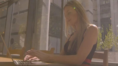 Female taking notes on her notebook Video stock 103201024