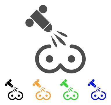 Female Tits Sperm Ejaculation Vector Icon Stock Illustration