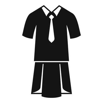 Female uniform icon simple vector. Suit dress 스톡 일러스트