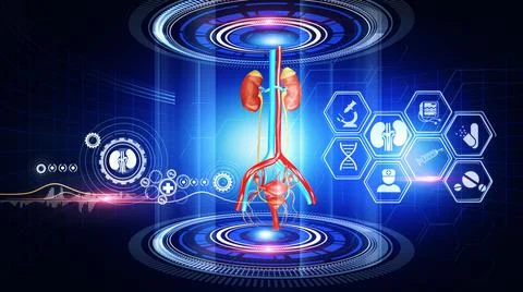 Female Urinary SystemVirtual Reality イラスト素材