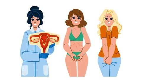 Female urology vector Illustrazione stock