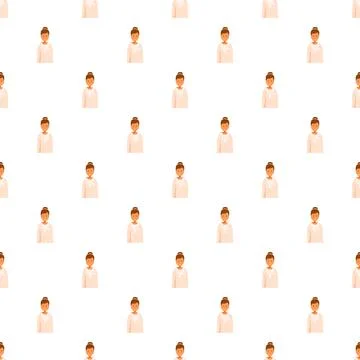 Female user avatar seamless pattern for web design イラスト素材