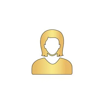 Female user computer symbol イラスト素材