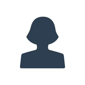 Female User Icon Illustrazione stock