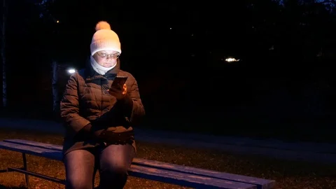Female using her phone. Stock Footage 119147871