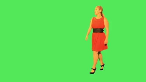 Female walking Stock Footage 12141742