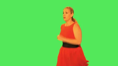 Female walking Stock Footage 12141745