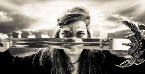 Female warrior 2 Stock Photos