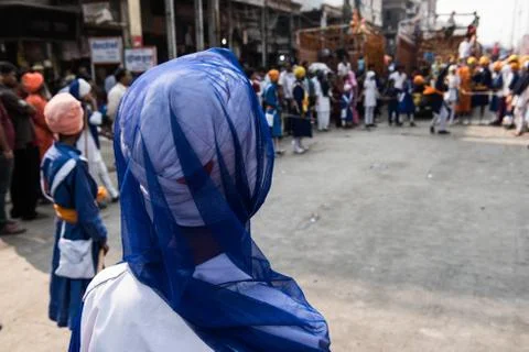 Female Watching Ceremony 스톡 사진