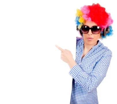Female with wig Stock Photos