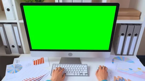 Female works pc Stock Footage 90732590