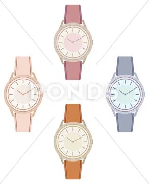 Female wristwatch Stock Illustration