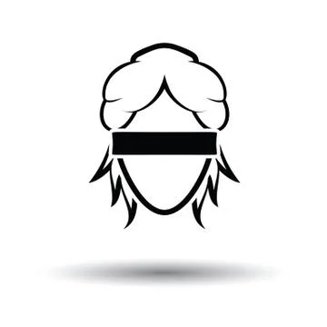 Femida head icon Stock Illustration