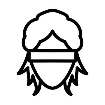 Femida Head Icon Stock Illustration