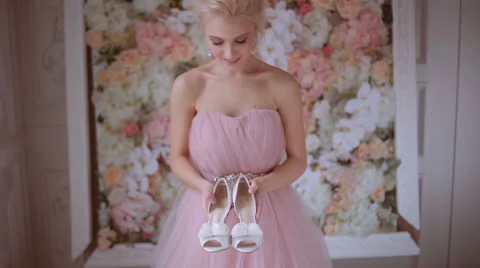 Feminine bride. Stock Footage 61784488