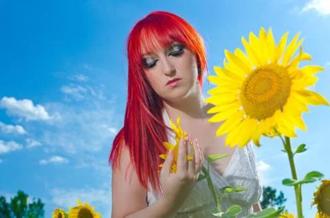 Feminine expression Stock Photos