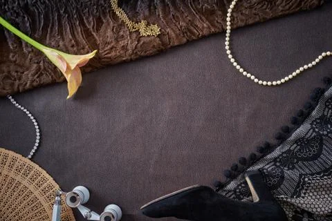 Feminine objects - visit at the opera Stock Photos