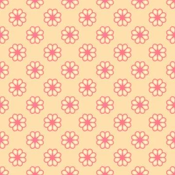Feminine vector seamless pattern (tiling) Stock Illustration
