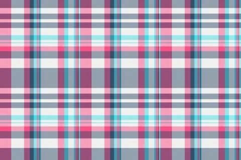 Femininity check fabric vector, countryside tartan plaid textile. Drapery p.. Illustrazione stock