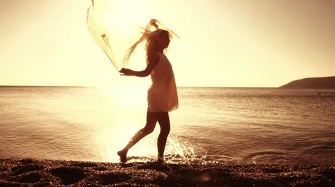 Femininity At Sunset Video stock 33794290