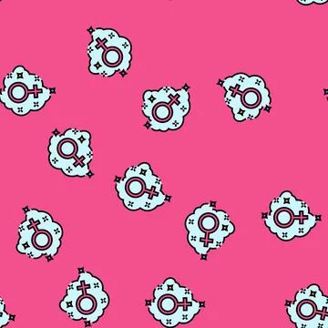 Feminist consciousness vector seamless pattern Stock Illustration