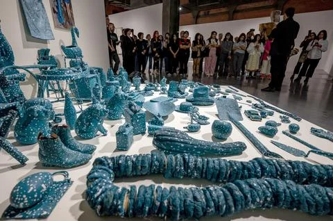 The FEMSA Biennial reviews the artistic evolution of the last three decades in M Foto stock