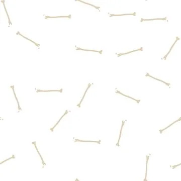 Femur bone glyph seamless pattern Illustrazione stock