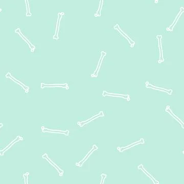 Femur bone line seamless pattern Illustrazione stock