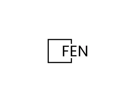 FEN letter initial logo design vector illustration Stock Illustration