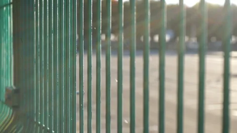 Fence and the sun. Stock Footage 103249137
