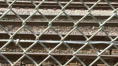 Fence and train Video stock 500211