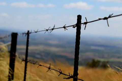 FENCE AND VIEW Stock Photos