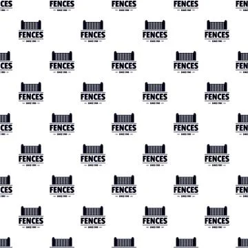 Fence architecture pattern seamless Illustrazione stock