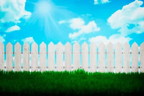 Fence Background Stock Illustration